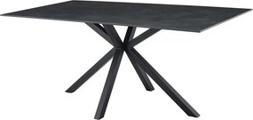 Masa dining cu blat ceramic GALAXIE gri 180x90cm