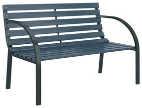 47936 vidaXL Bancă de grădină, gri, 120 cm, lemn