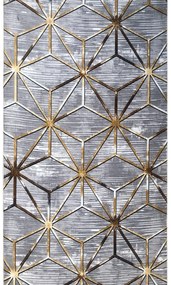 Covor de Hol Diamond, Gri, Antiderapant, 300x80 cm