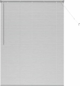 vidaXL Jaluzele venetiene Manual Argintiu 175 x 135 cm Aluminiu