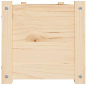 Strat inaltat de gradina, 2 buc., 150x31x31 cm, lemn masiv pin 2, Maro