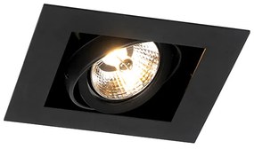 Set de 6 spoturi încastrate moderne negre reglabile - Oneon 70