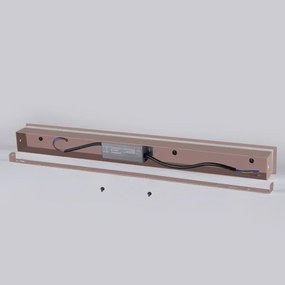Brilagi - Aplică LED de perete pentru exterior LINEAR, 8W, 230V, 3000K, IP65, 30 cm, maro, CRI 90