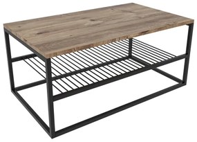 Măsuță de cafea ASUDE 43x95 cm maro/neagră