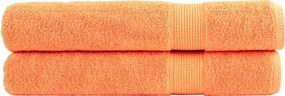 vidaXL Prosoape premium SOLUND 2 buc. portocaliu 100x200 cm 600 gsm