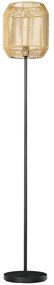 HOMCOM Lampadar de podea pentru living abajur din sfoara de hartie design natural baza E27 Max. 40W - Ø 26 x 164H cm | Aosom Romania