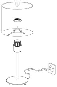 Eglo 95726- Lampa de masa PASTERI 1xE14/40W/230V