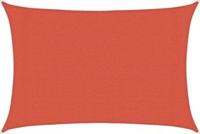 vidaXL Pânză parasolar, cărămiziu, 3x5 m, 160 g/m² , HDPE