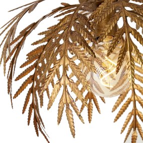 Plafonieră vintage aurie rotundă de 45 cm - Botanica