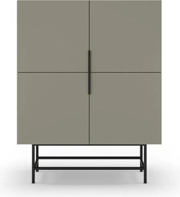 Dulap verde/gri 100x128 cm Eldia – Marckeric