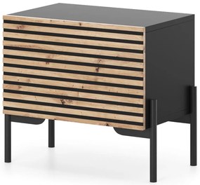 Noptieră Lamellito L4  (negru + stejar). 1098821