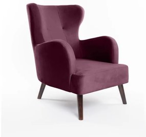 Fotoliu mov wing cu tapițerie din catifea Noemye – Bonami Selection