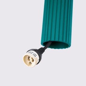 Brilagi - Lustră LED pe cablu CRESTO 1xGU10/10W/230V turcoaz