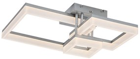 Plafoniera LED design geometric Amilia crom