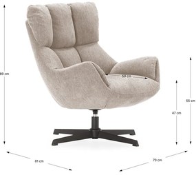 Fotoliu crem Odette – Marckeric