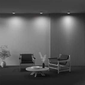 Mini Plafoniera LED design tehnic Zoom D-12cm 3000K auriu