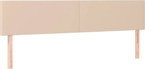 vidaXL Tăblii de pat, cappuccino, 180x5x78/88 cm, piele ecologică
