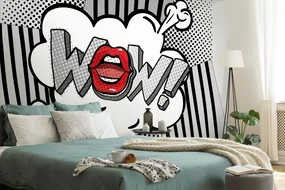 Tapet autoadeziv pop art gri elegante - WOW!
