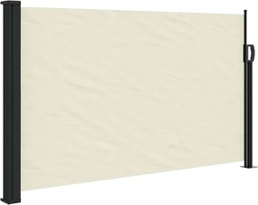 vidaXL Copertină laterală retractabilă, crem, 120 x 600 cm