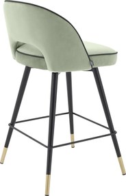 Set de 2 scaune de bar design modern Cliff, H-92,5cm verde 114321 HZ