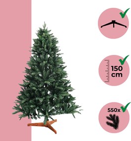 Jurhan Brad de Crăciun artificial FROST, 150 cm, verde