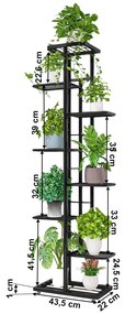 Suport pentru flori din metal, gri inchis, BAMIR TIP 4