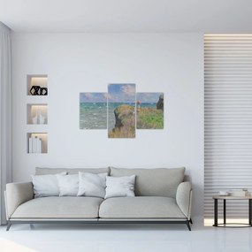 Tablou - Claude Monet, Cliff Walk at Pourville, reproducere (90x60 cm)