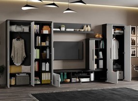 Set Mobila Living Monocrom Alb / Ferrara C06