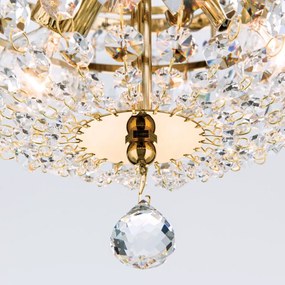 Candelabru cristal design lux Sheraton D-25cm 3L gold plated