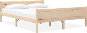 vidaXL Cadru de pat, 140x200 cm, lemn de pin masiv