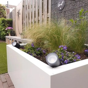 Spot cu vârf reglabil negru IP44 - Solo