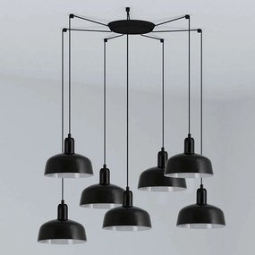 Lustra cu 7 pendule metal TATAWIN S negru
