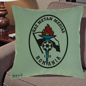 Perna Personalizata Gaz Metan Medias 1945 Fotbal, 40x40 cm, Verde, Husa Detasabila, Perna Inclusa, BEKZ®