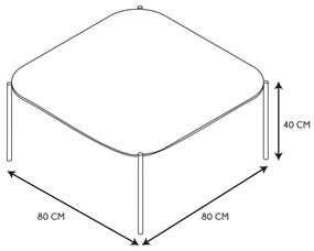 OFERTA Masuta de cafea cu blat in decor castan MERRO II. calitate