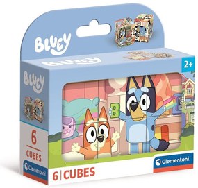 Bluey Play All Day cuburi de poveste set 6 Clementoni