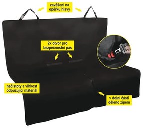 Pătură de protecție auto pentru câine 140x140 cm