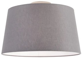 Plafonieră modernă cu abajur gri închis 35 cm - Combi