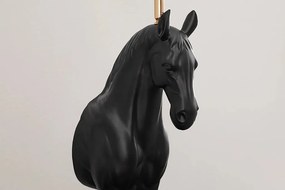 Lampa decorativa, Cal, Negru, BLACK BEAUTY 75cm