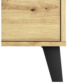 Comodă Brisas 3 (stejar artisan + negru) . 1116261