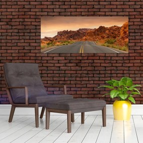 Tablou cu drum și piere (120x50 cm)