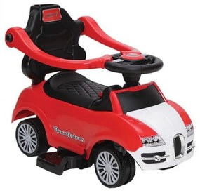 Masinuta copii si bebe NOVOKIDS™ Classico Rider 2 in 1 , Cu melodii si sunete, Maner de impins pentru parinti detasabil, Functie trotineta fara