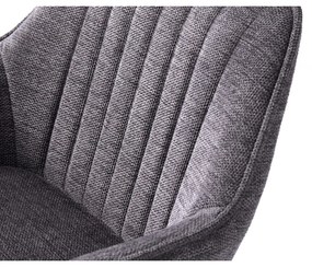 Scaun de bar gri închis cu înălțime ajustabilă Nolan – Unique Furniture