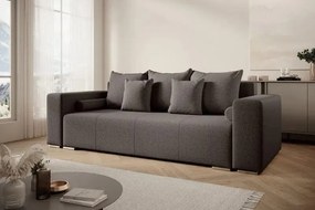 Canapea extensibilă dumonde cu ladă de depozitare si sezut confortabil din spuma high-density, Marbela Kaki 245x100 cm