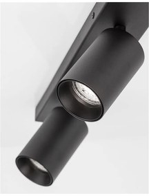 Plafoniera 2L design modern TOD negru
