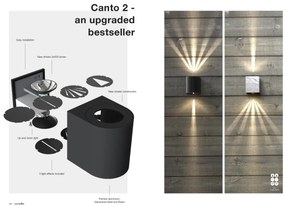 Aplica LED ambientala de exterior IP44 Canto 2 galvanizat 49701031 NL