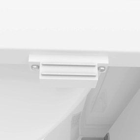 Dulap de baie cu chiuvetă, sertar silențios, raft reglabil, 51x46x85 cm, Alb