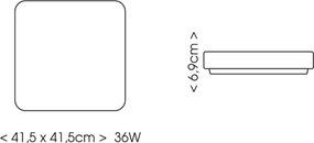 BRILAGI - Plafonieră LED pentru baie ZENNA LED/36W/230V IP44 neagră + telecomandă