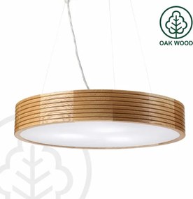 Brilagi - Lustră LED pe cablu CARVALHO MODERN 3xE27/60W/230V stejar diam. 47,5 cm