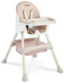 Scaun pentru copii 2în1 Caretero Bill roz, 63 x 75 x 92 cm