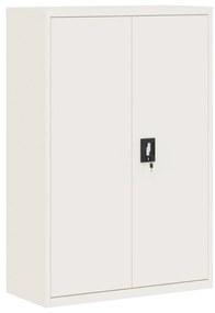 vidaXL Fișet, alb, 90x40x140 cm, oțel